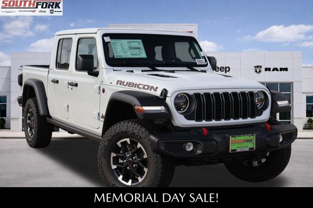 Bright White Clearcoat 2026 Jeep Gladiator Rubicon Crew Cab 4WD Pickup Truck Four-Wheel Drive 8-Speed Automatic