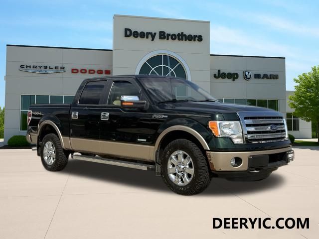 Green 2013 Ford F-150 Pickup Truck Four-Wheel Drive 6-Speed Automatic