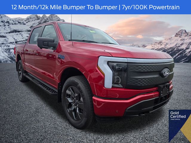 Red Metallic 2025 Ford F-150 Lightning Pickup Truck All-Wheel Drive Automatic