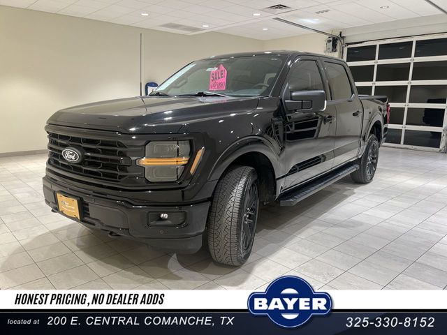 Agate Black Metallic 2025 Ford F-150 XLT SuperCrew 4WD Pickup Truck Four-Wheel Drive Automatic