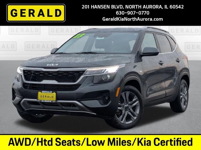 Gravity Gray 2023 Kia Seltos S AWD SUV / Crossover All-Wheel Drive Continuously Variable Transmission
