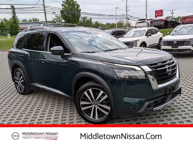 Black (Obsidian Green Pearl) 2023 Nissan Pathfinder Platinum 4WD SUV / Crossover All-Wheel Drive 9-Speed Automatic