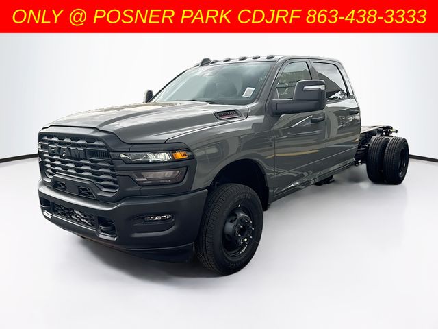 Gray Clearcoat 2026 RAM 3500 Chassis Pickup Truck Four-Wheel Drive 8-Speed Automatic