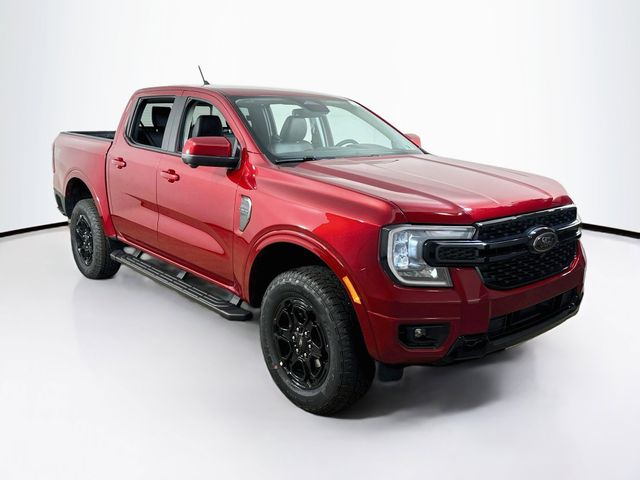 Ruby Red Metallic Tinted Clearcoat 2026 Ford Ranger Lariat SuperCrew 4WD Pickup Truck Four-Wheel Drive Automatic