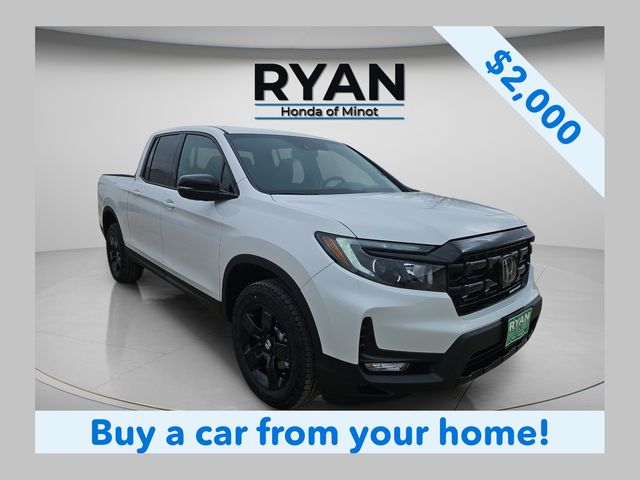 Platinum White Pearl 2026 Honda Ridgeline Black Edition AWD Pickup Truck All-Wheel Drive 9-Speed Automatic