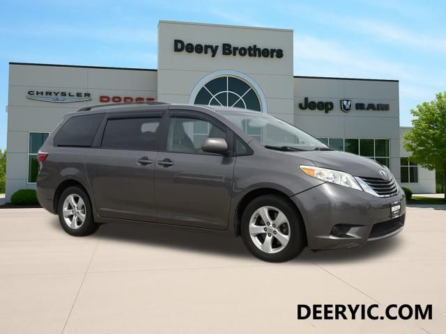 Predawn Gray Mica 2015 Toyota Sienna LE 7-Passenger Auto Access Seat Minivan Front-Wheel Drive 6-Speed Automatic Overdrive