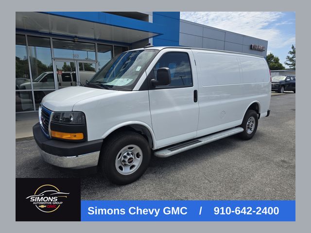 Summit White 2024 GMC Savana Cargo Van Rear-Wheel Drive 8-Speed Automatic Overdrive