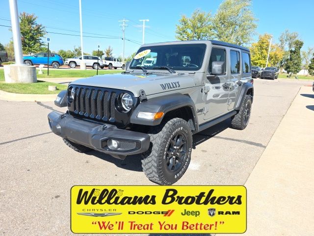 2021 Jeep Wrangler Unlimited Willys - Sting-Gray Clearcoat exterior view 1