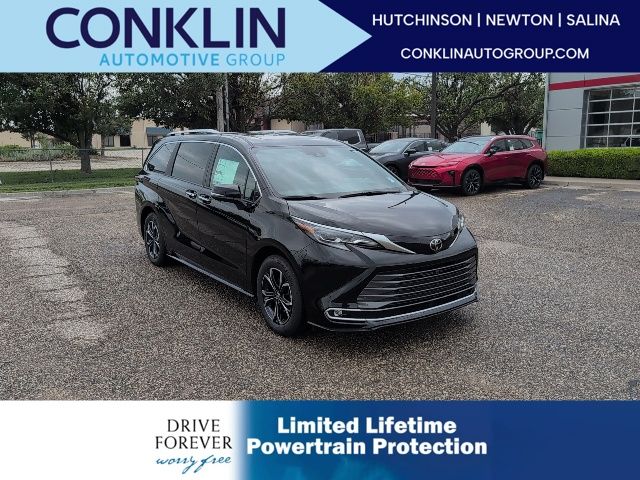 Midnight Black Metallic 2026 Toyota Sienna Minivan All-Wheel Drive Continuously Variable Transmission