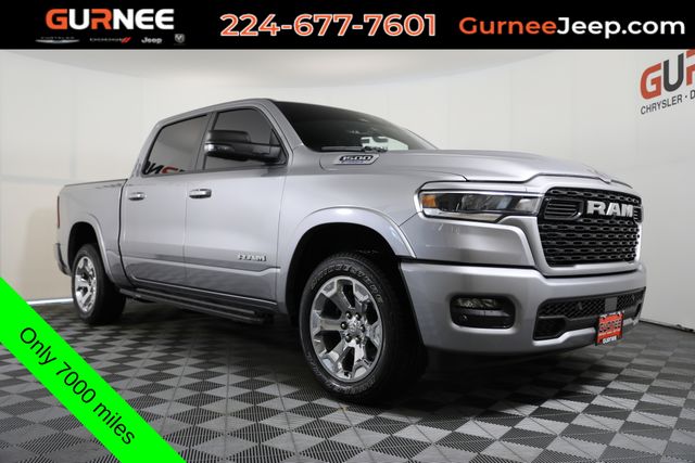 Billet Silver Metallic Clearcoat 2025 RAM 1500 Big Horn Crew Cab 4WD Pickup Truck Four-Wheel Drive 8-Speed Automatic