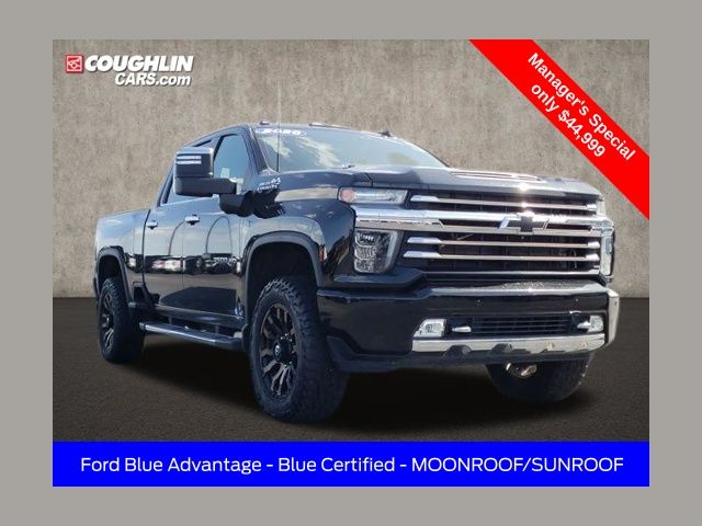 Black 2020 Chevrolet Silverado 3500HD High Country Crew Cab 4WD Pickup Truck Four-Wheel Drive Automatic