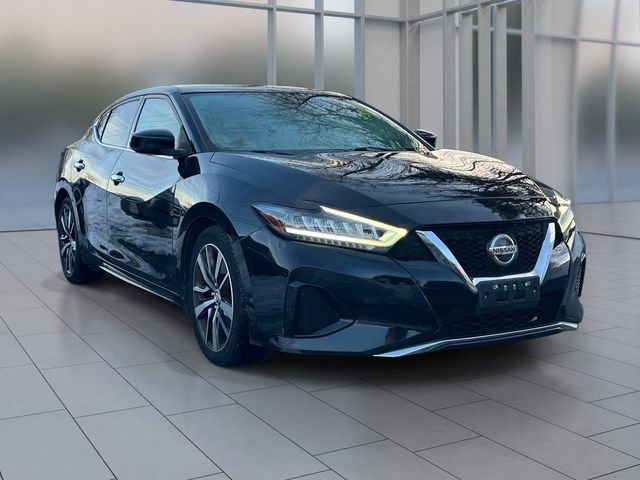 Super Black 2019 Nissan Maxima S FWD Sedan Front-Wheel Drive Continuously Variable Transmission