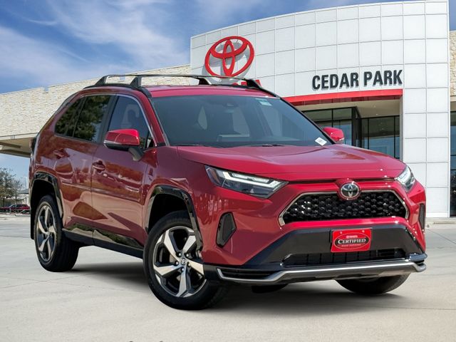 Supersonic Red 2025 Toyota RAV4 Plug-in Hybrid SUV / Crossover All-Wheel Drive Continuously Variable Transmission