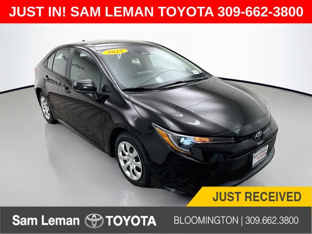 Midnight Black Metallic 2025 Toyota Corolla Sedan Front-Wheel Drive Continuously Variable Transmission