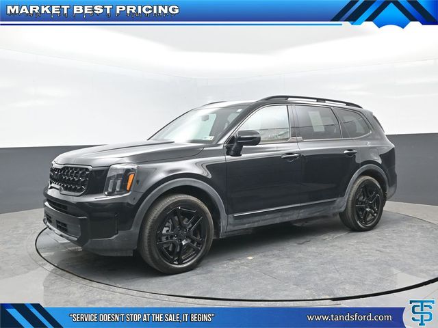 Ebony Black 2025 Kia Telluride EX X-Line AWD SUV / Crossover All-Wheel Drive 8-Speed Automatic