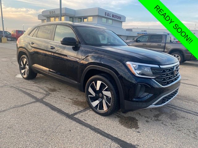 Deep Black Pearl 2025 Volkswagen Atlas Cross Sport SUV / Crossover All-Wheel Drive 8-Speed Automatic