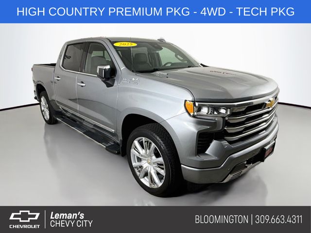 Sterling Gray Metallic 2025 Chevrolet Silverado 1500 Pickup Truck Four-Wheel Drive Automatic
