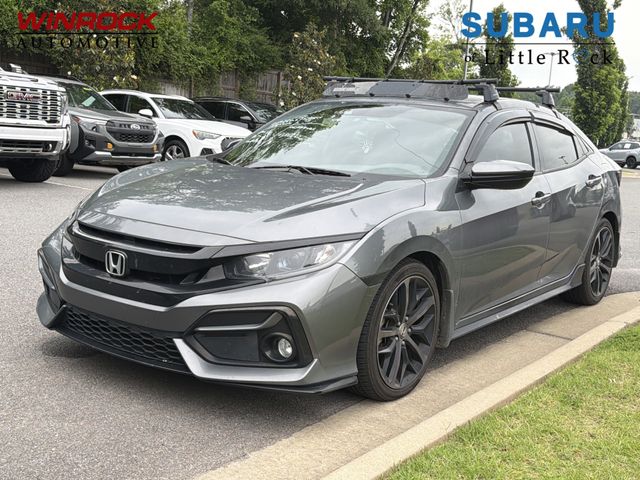 Polished Metal Metallic 2021 Honda Civic Hatchback Sport FWD Hatchback Front-Wheel Drive Continuously Variable Transmission
