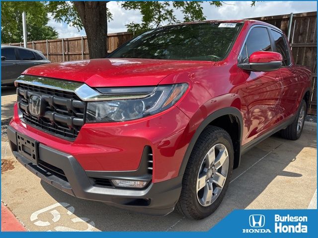 Radiant Red Metallic II 2025 Honda Ridgeline RTL AWD Pickup Truck All-Wheel Drive 9-Speed Automatic