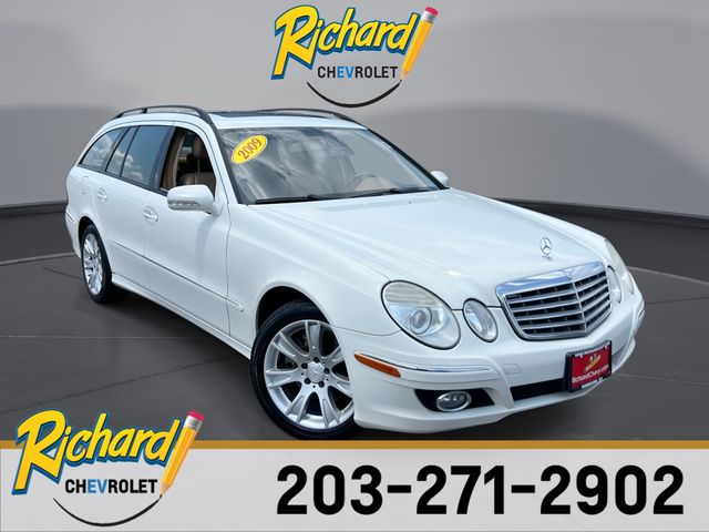 Arctic White 2009 Mercedes-Benz E-Class Wagon All-Wheel Drive 5-Speed Automatic