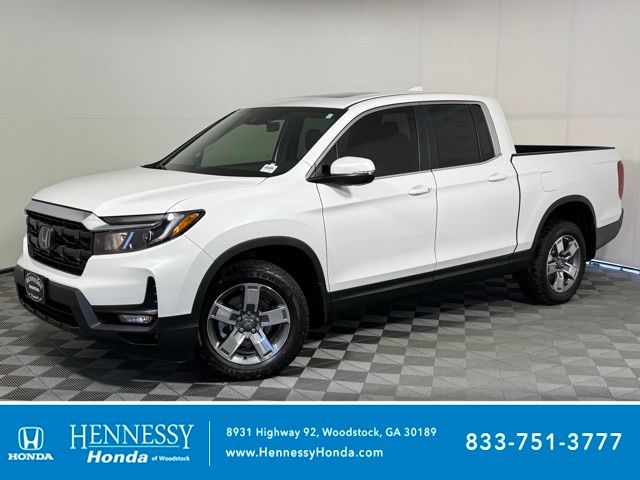 Platinum White Pearl 2026 Honda Ridgeline RTL AWD Pickup Truck All-Wheel Drive 9-Speed Automatic