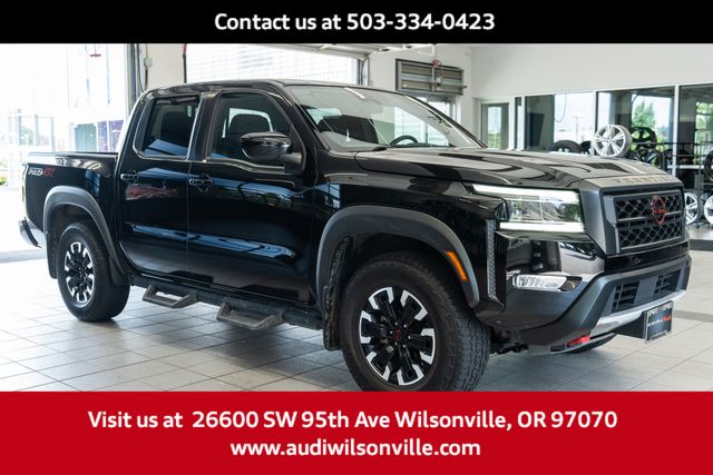 Super Black 2023 Nissan Frontier Pickup Truck Four-Wheel Drive 9-Speed Automatic