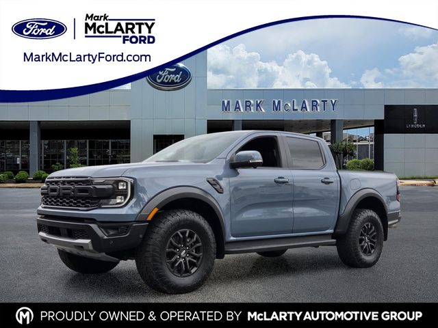 Blue (Azure Gray Metallic) 2024 Ford Ranger Pickup Truck Four-Wheel Drive Automatic