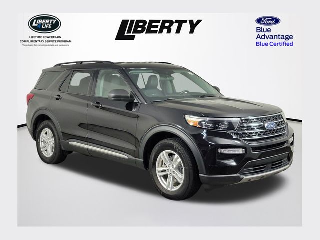 Black Metallic 2022 Ford Explorer SUV / Crossover All-Wheel Drive Automatic