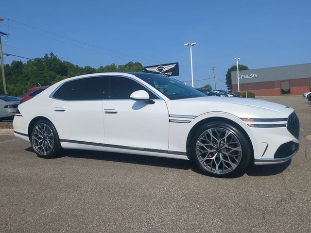 White 2025 Genesis G90 Sedan All-Wheel Drive 8-Speed Automatic