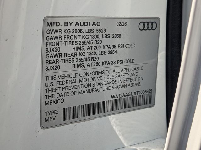 new 2026 Audi Q5 car, priced at $58,660