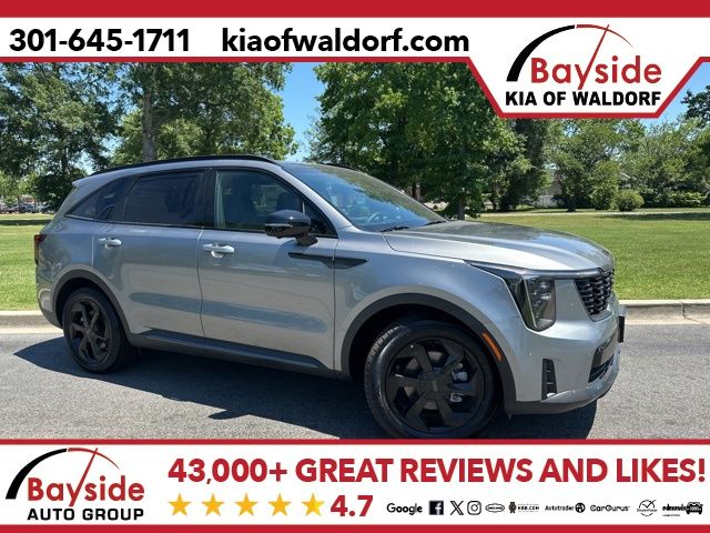 Steel Gray 2026 Kia Sorento Hybrid X-Line SX-Prestige AWD SUV / Crossover All-Wheel Drive 6-Speed Automatic