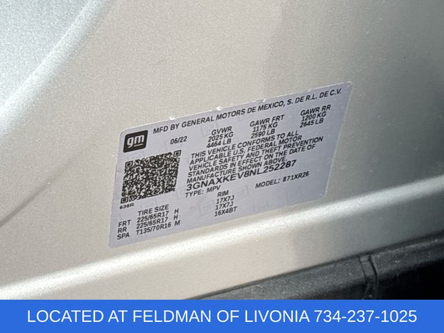 Used 2022 Chevrolet Equinox For Sale in Livonia, MI