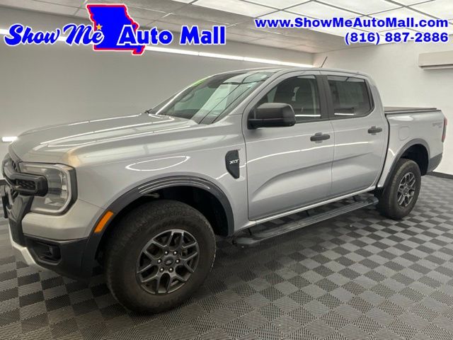 Silver Metallic 2024 Ford Ranger Pickup Truck Four-Wheel Drive Automatic