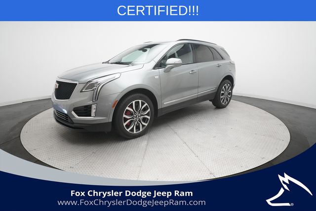 Argent Silver Metallic 2023 Cadillac XT5 SUV / Crossover Four-Wheel Drive 9-Speed Automatic