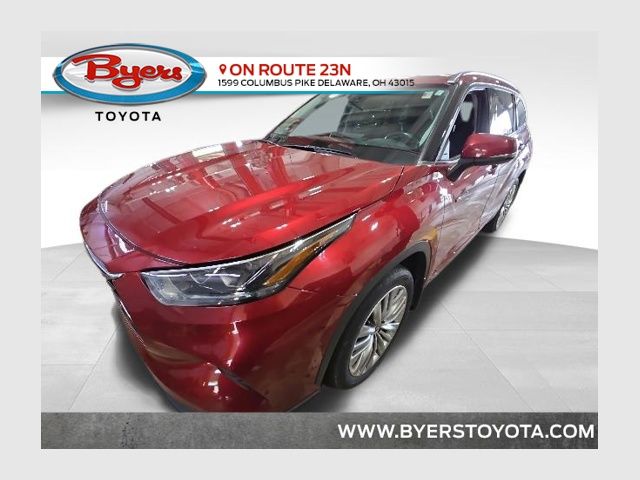 Red (Ruby Flare Pearl) 2021 Toyota Highlander Hybrid Platinum AWD SUV / Crossover All-Wheel Drive Continuously Variable Transmission
