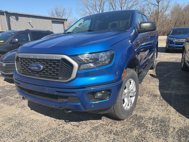 Lightning Blue 2019 Ford Ranger XLT SuperCrew 4WD Pickup Truck Four-Wheel Drive Automatic