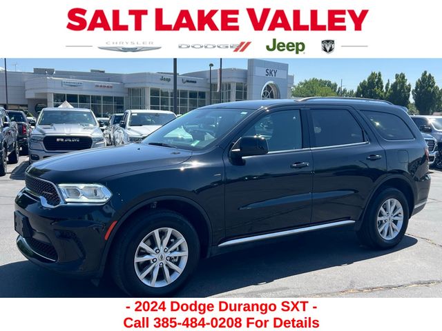DB Black Crystal Clearcoat 2024 Dodge Durango SXT AWD SUV / Crossover All-Wheel Drive 8-Speed Automatic