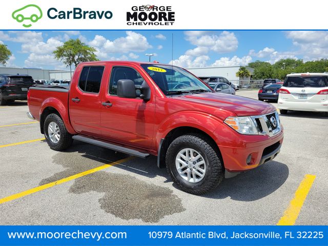 Lava Red 2017 Nissan Frontier SV V6 Crew Cab 4WD Pickup Truck Four-Wheel Drive 5-Speed Automatic Overdrive