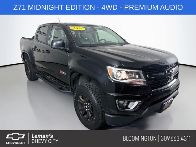 Black 2018 Chevrolet Colorado Pickup Truck Four-Wheel Drive 8-Speed Automatic