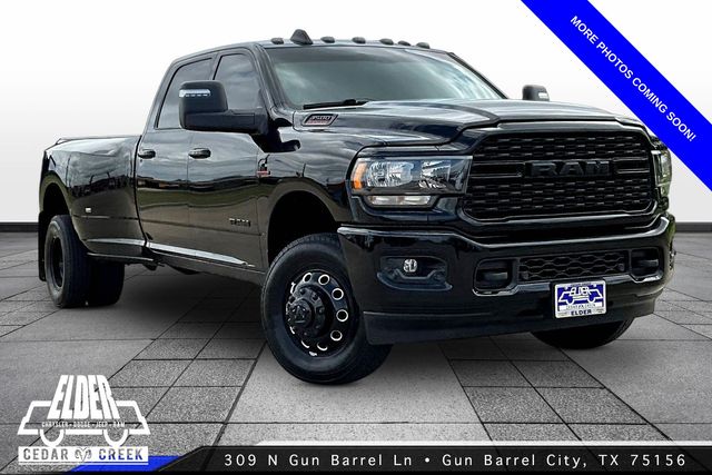 Diamond Black Crystal Pearlcoat 2024 RAM 3500 Big Horn Crew Cab LB DRW 4WD Pickup Truck Four-Wheel Drive 6-Speed Automatic