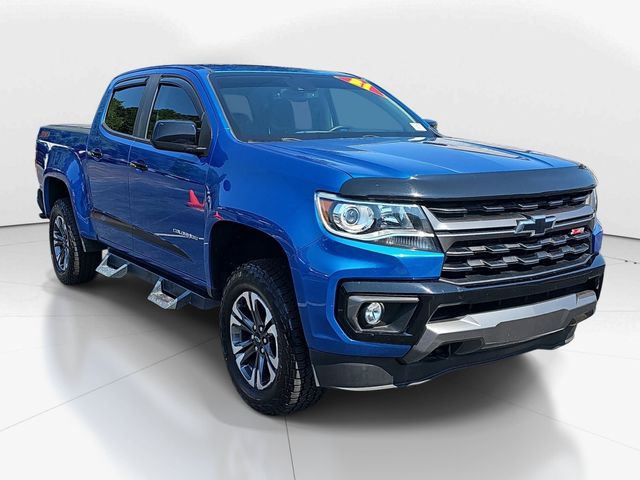 Blue 2021 Chevrolet Colorado Pickup Truck Four-Wheel Drive 8-Speed Automatic