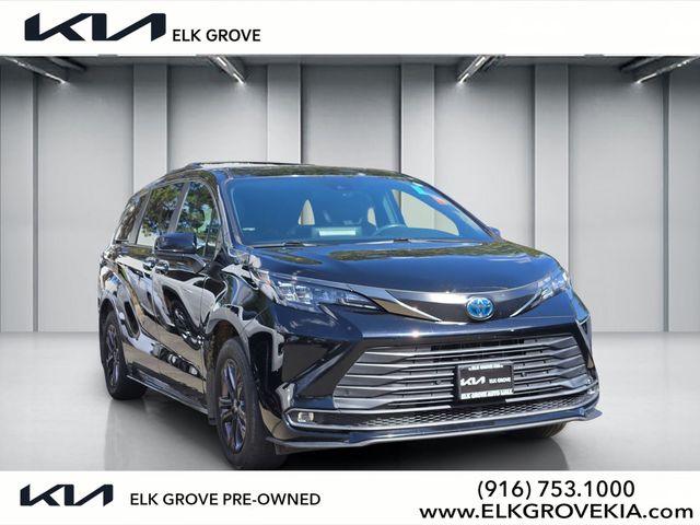 Midnight Black Metallic 2024 Toyota Sienna Woodland Edition 7-Passenger AWD Minivan All-Wheel Drive Continuously Variable Transmission