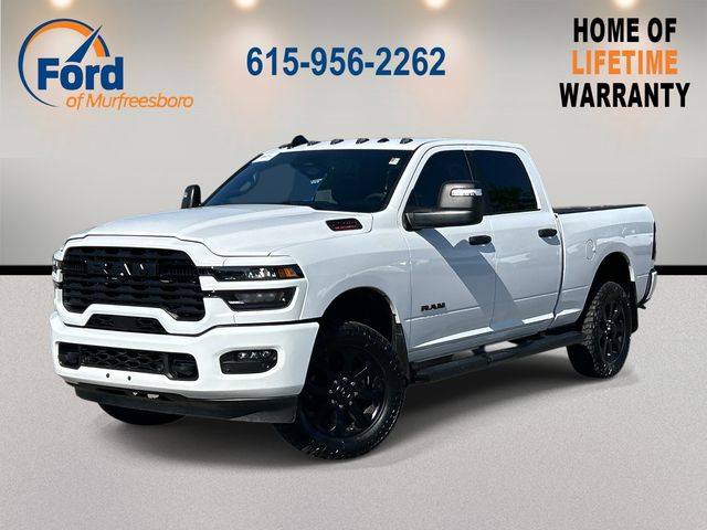 Bright White Clearcoat 2025 RAM 2500 Big Horn Crew Cab 4WD Pickup Truck Four-Wheel Drive 8-Speed Automatic