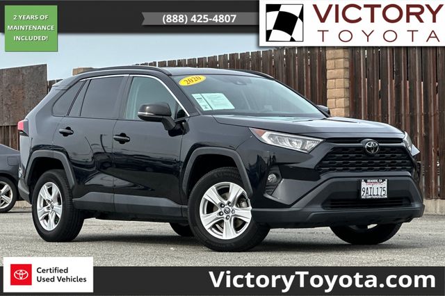 Midnight Black Metallic 2020 Toyota RAV4 XLE FWD SUV / Crossover Front-Wheel Drive 8-Speed Automatic