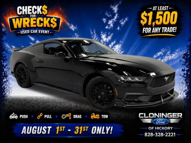 Shadow Black 2024 Ford Mustang Coupe Rear-Wheel Drive Automatic