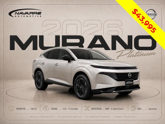 Champagne Silver Metallic 2026 Nissan Murano SUV / Crossover All-Wheel Drive 9-Speed Automatic