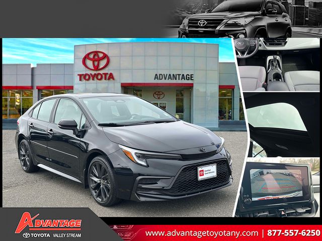 Midnight Black 2024 Toyota Corolla SE FWD Sedan Front-Wheel Drive Continuously Variable Transmission
