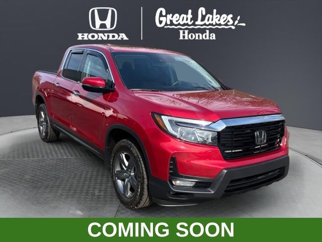 Radiant Red Metallic II 2023 Honda Ridgeline Pickup Truck All-Wheel Drive 9-Speed Automatic