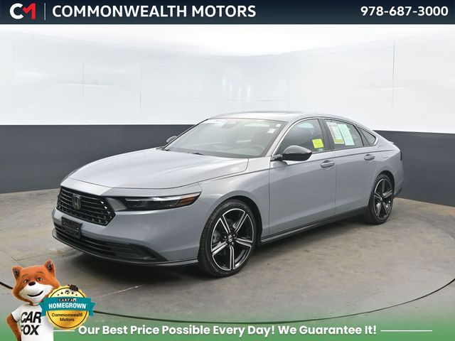 Urban Gray 2024 Honda Accord Hybrid Sport FWD Sedan Front-Wheel Drive Continuously Variable Transmission