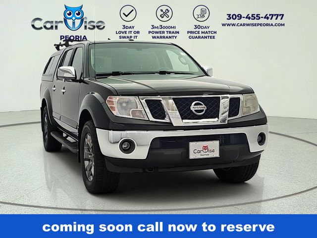Super Black 2015 Nissan Frontier SL Crew Cab 4WD Pickup Truck Four-Wheel Drive 5-Speed Automatic Overdrive